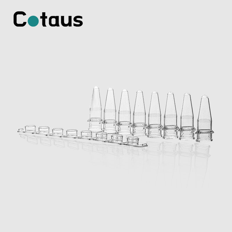 I-0.2ml ye-PCR ecacileyo ye-8-Strip Tubes